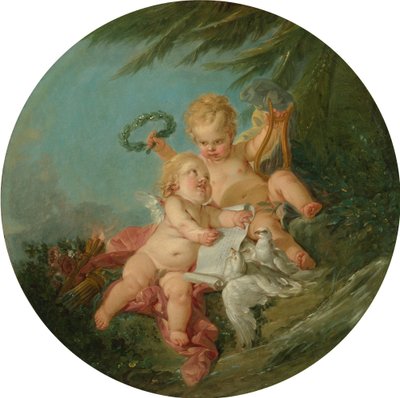 Una alegoría de la poesía de François Boucher